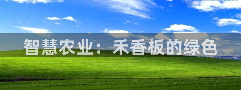 意昂5(KGAME)平台注册会员：智慧农业：禾香板的绿色